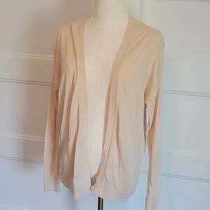 BP Cream Cardigan Sweater Lightweight Knit